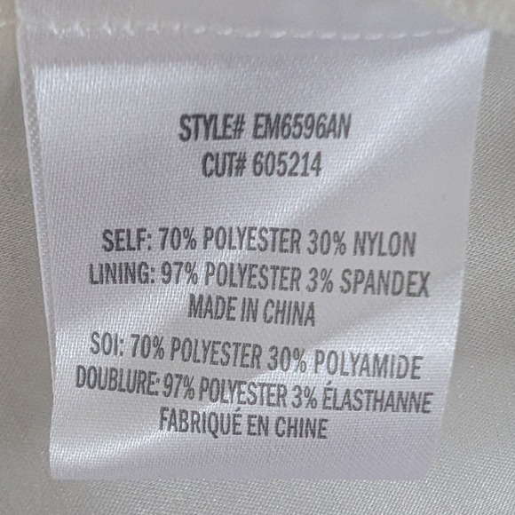 Anthropologie Eva Franco Floral‎ Embroidered Midi Skirt Cream Multicolor Sz 12 - Picture 10 of 10